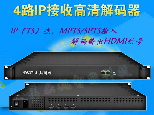 4/8/12路IP转HDMI输出高清解码器解码输出HDMI